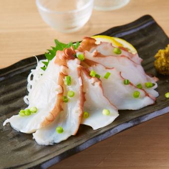 Octopus sashimi