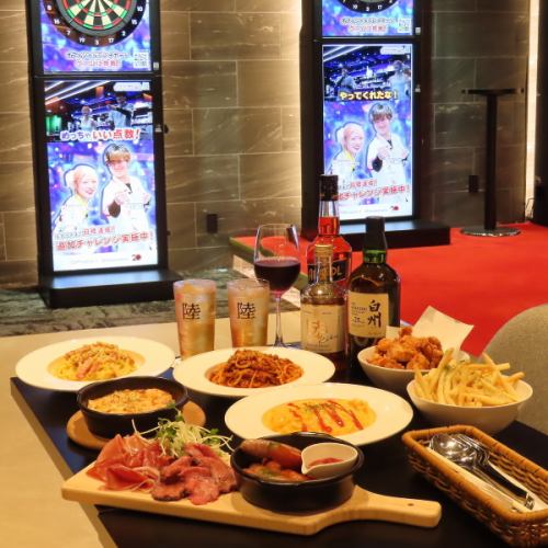 ダーツ片手に楽しめるお食事ご用意しております◎