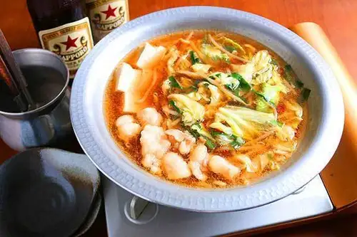 Motsunabe (offal hot pot) Red (Soy sauce + Spicy) - 1 serving