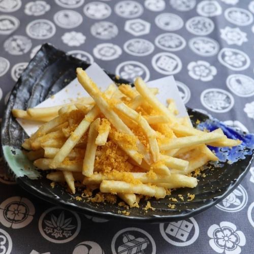 French fries with karasumi sauce