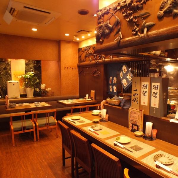[One person is also welcome! You can also use it only for meals ◎] The first thing that catches your eye when you enter the store is the counter.Enjoy a slightly luxurious meal in a special seat where you can enjoy the craftsmen's work right in front of you...