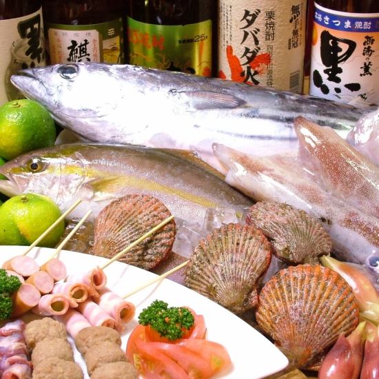 Enjoy fresh seafood! All-you-can-drink for 120 minutes is only 1,200 yen (tax included)♪