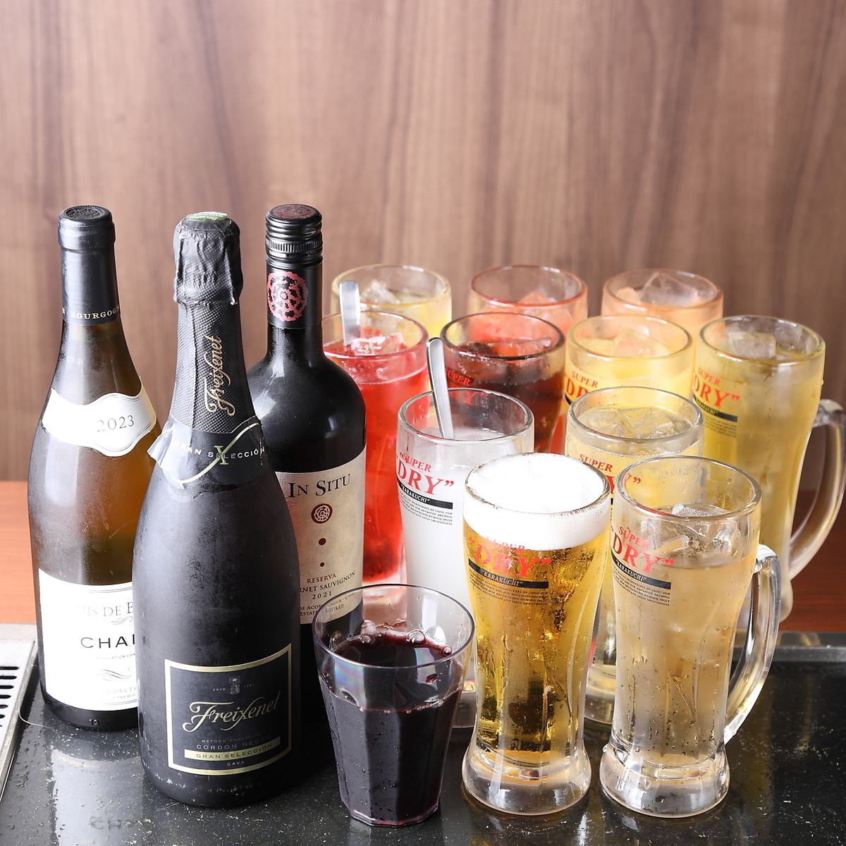 3000円～4000円の食べ飲み放題コースをご用意しております◎