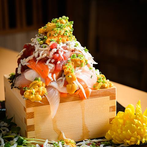 令人兴奋的颜射北海散寿司