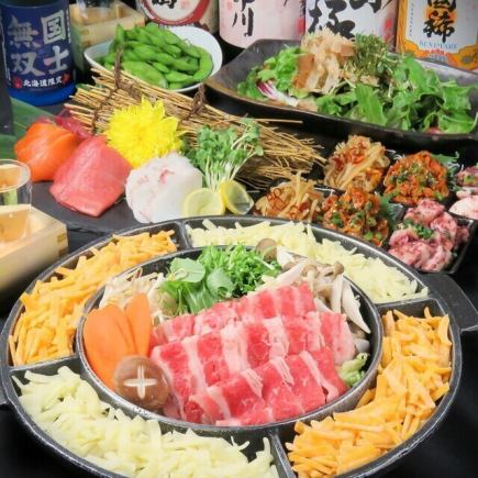 Highly recommended: Choose your main dish, 3 types of sashimi, and a special grilled dish. Includes 2 hours of all-you-can-drink and 8 dishes for 4,280 yen (tax included)!