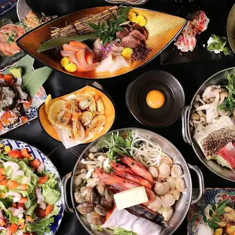 【6/8~】2H飲み放題付!選べるお鍋や銀鱈の西京焼きなど9品【海鮮堪能コース】6500円(税込)