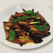 Sweet and spicy stir-fried eggplant