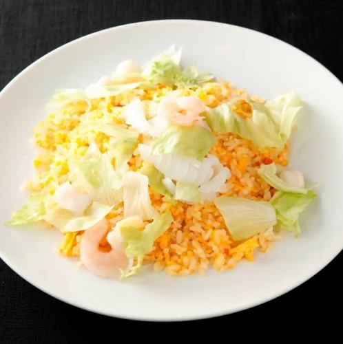 Seafood lettuce fried rice