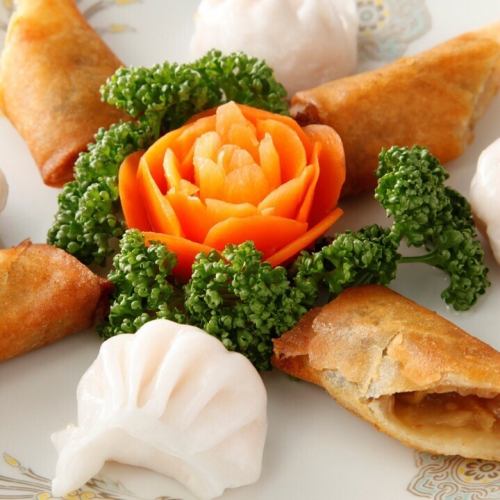 Give away our homemade spring rolls