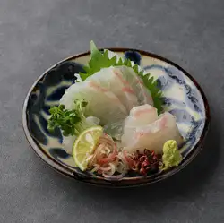 Sea bream sashimi