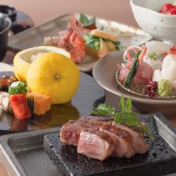  『月会席』宮崎牛炭火焼ロースト付き