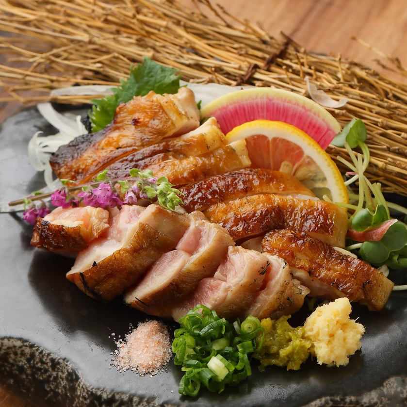 一番人気！和歌山県産の「紀州うめどり」を使用したもも肉藁焼