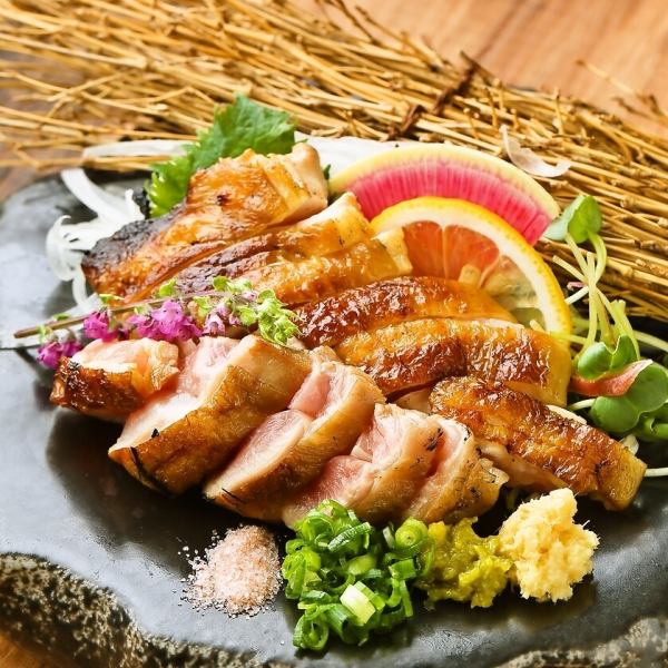 【一番人気！】和歌山県産の「紀州うめどり」を使用したもも肉藁焼1800円～日～木曜日はクーポンで無料に～
