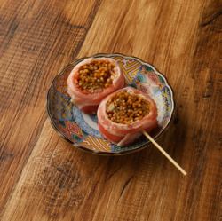 Yakisoba wrapped in pork
