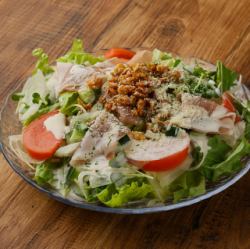Pork shabu-shabu with sesame dressing and tofu salad
