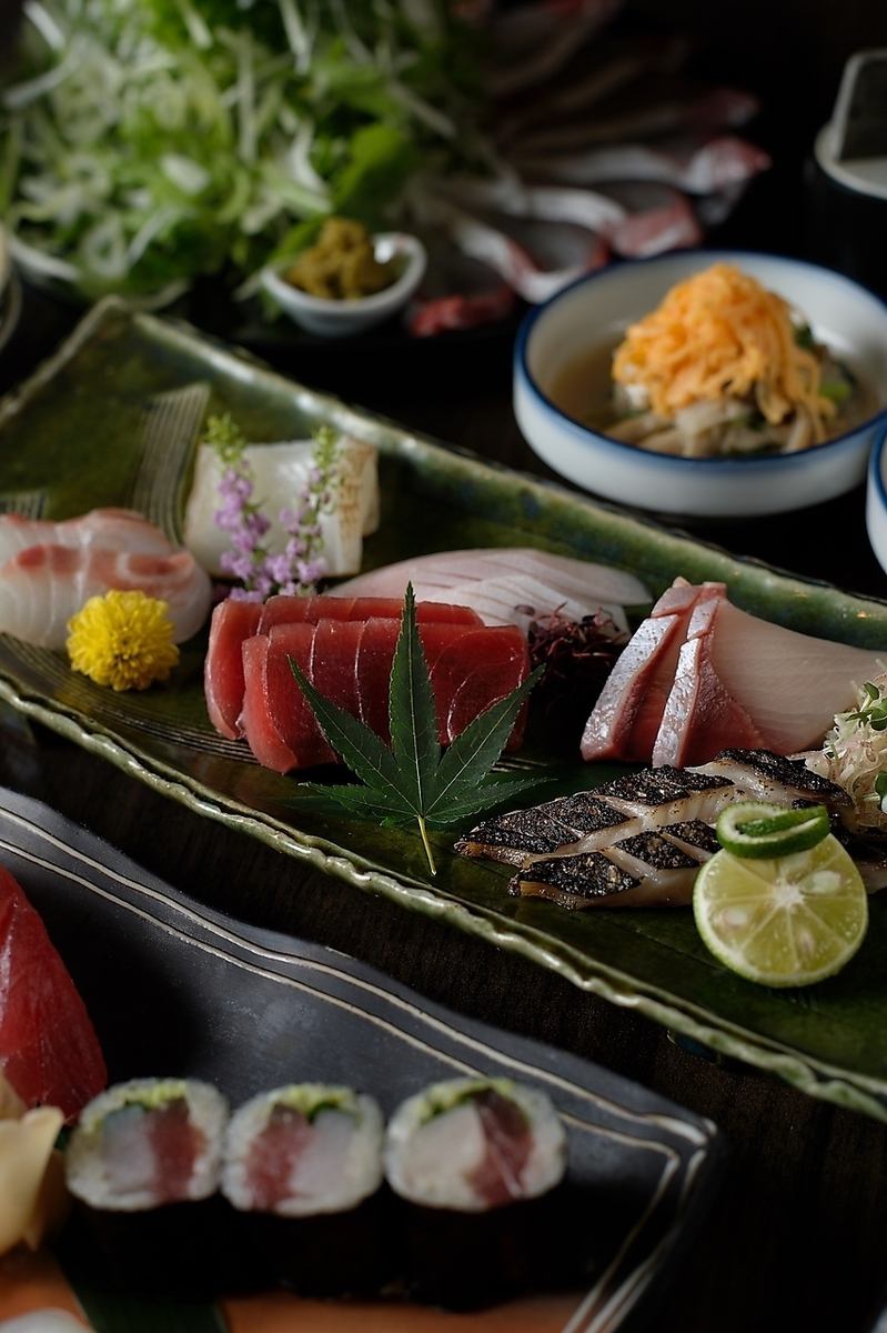 季節ごとに変わる旬の鮮魚を厳選した海の幸をご堪能☆日本酒や焼酎との相性も◎