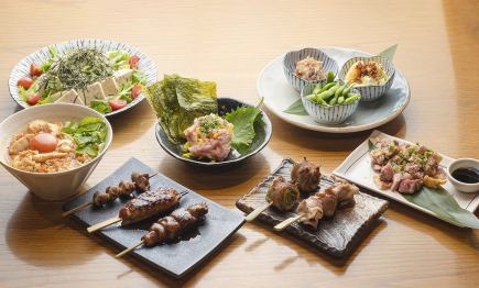 平日限定【お手軽コース】生ビールもOK！飲み放題付き2時間　4400円（税込み）