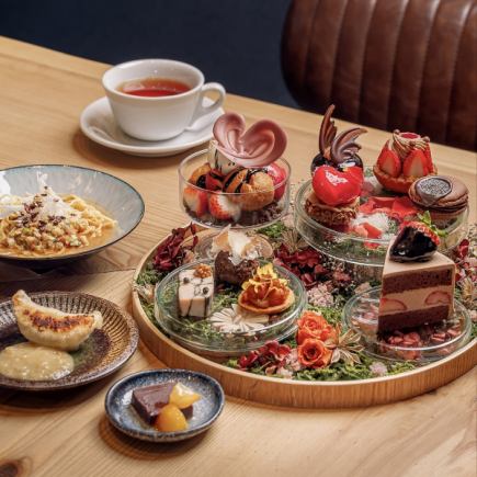 【1/6～2/23◆15:00开始】草莓情人节下午茶套餐 / 7,200日元（含税）