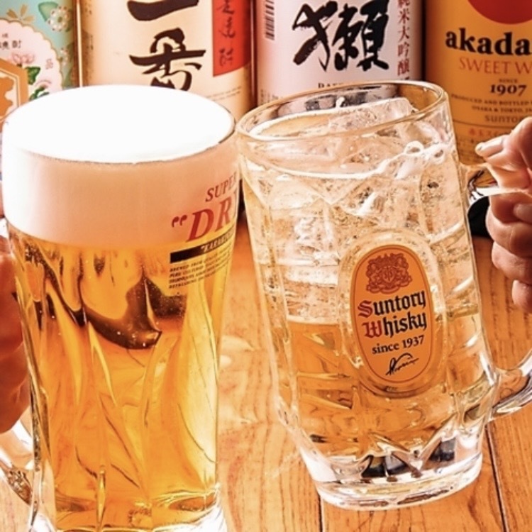 ★生ビール付★2時間単品飲み放題2750円(税込)