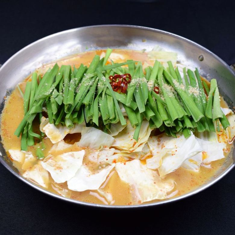 博多内脏锅配浓郁味噌