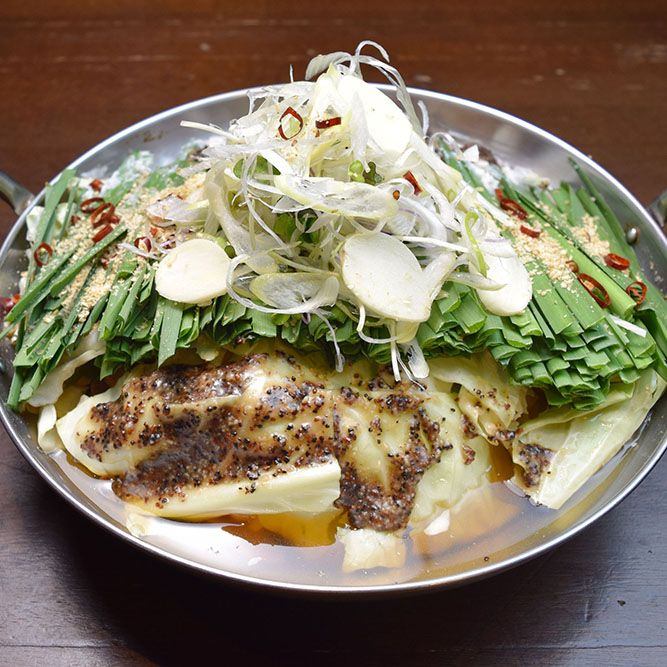 烧焦的大蒜黑蒜油 motsunabe