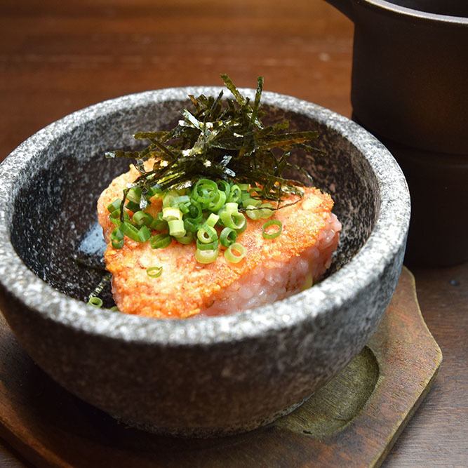 烤鳕鱼籽芝士高汤饭