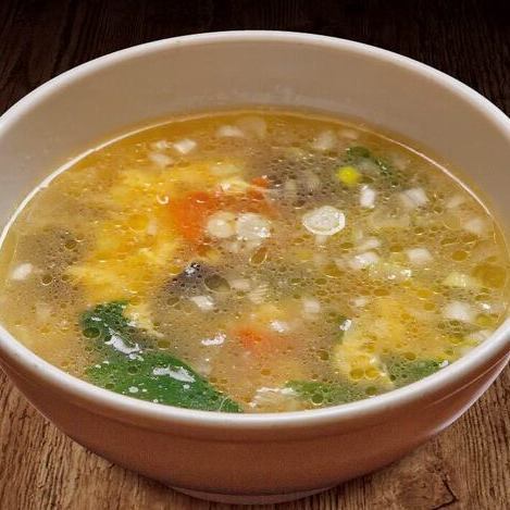 vegetable egg soup