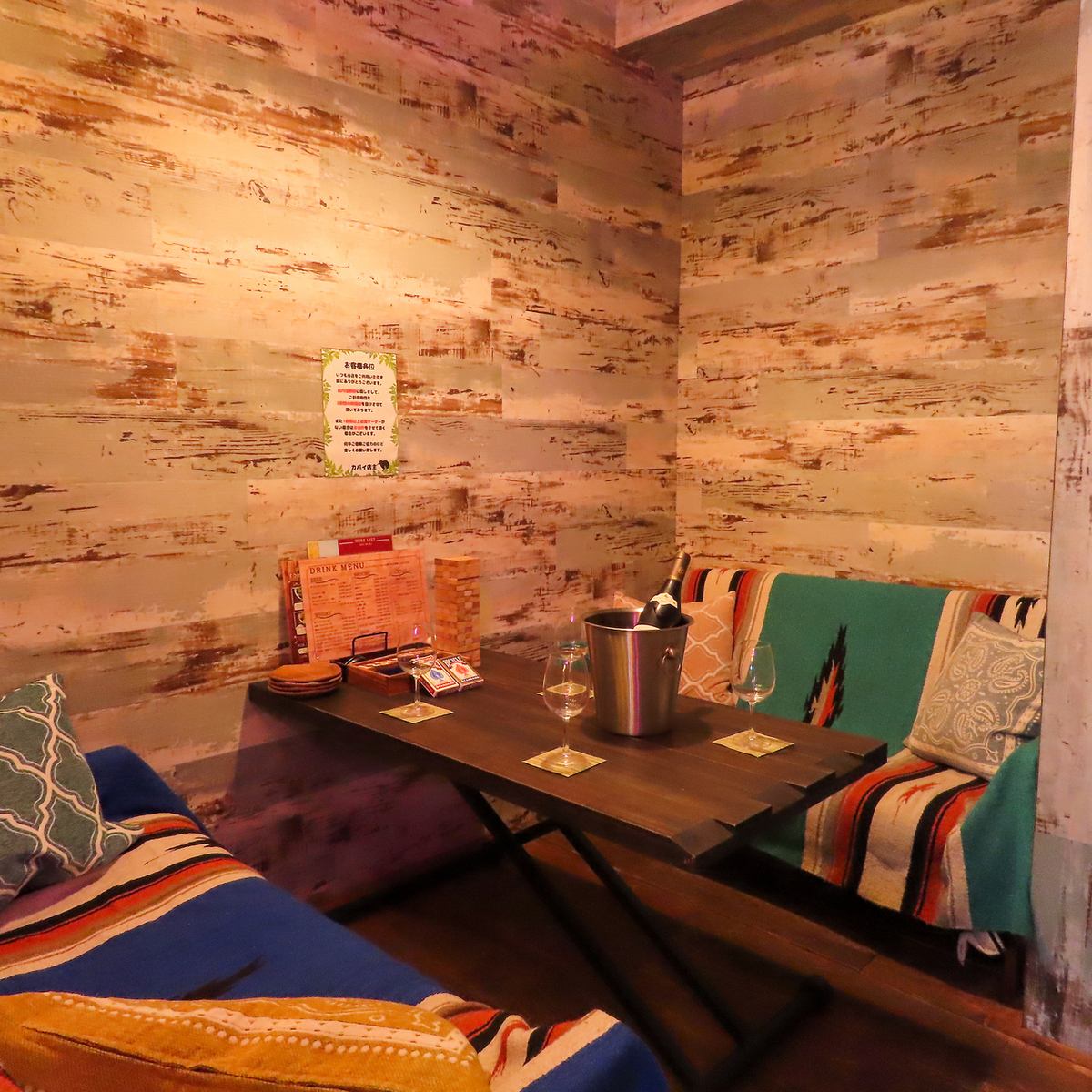 半個室完備♪お酒とお料理、ボードゲームが楽しめます!