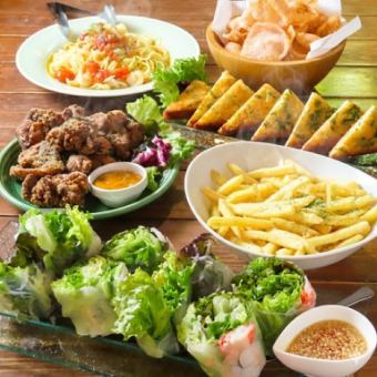 【1番人気!スタンダードコース】気軽なパーティーや飲み会にも!120分飲み放題付き《全7品》