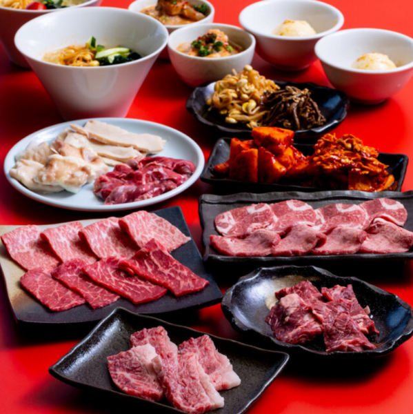 "Kyoto Summer Course" 12 dishes in total, including two types of premium Wagyu beef tongue, seared yukhoe, and premium kalbi