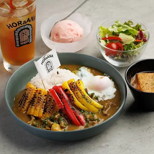 【Aセット】特製HORaANAカレーと五穀米