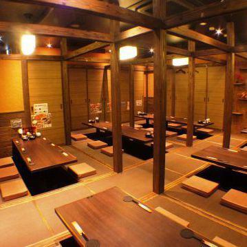 Private room for a small number of people up to 60 people according to the number of people! All seats digging kotatsu.Please enjoy yourself in a calm atmosphere ♪ We are accepting reservations at any time!