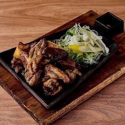 大山鶏炭火の盛り合わせ