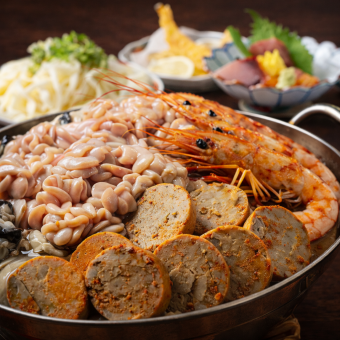 10～4月限定★選べる鍋「霜月コース」旬の味覚！痛風鍋や鮪ステーキ《2,5Ｈ飲み放題付+全9品》