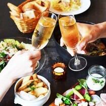 ★new★【2.5시간 음료 무제한】정평!홈메이드 포카차 뷔페 코스 5,800엔!