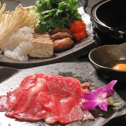 Special sukiyaki using Sendai beef