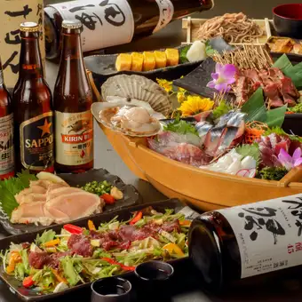 【楓】秋の宴会☆2名様～個室◎鶏すき焼鍋×お料理全８品+日本酒50種付120分プレミアム飲み放題