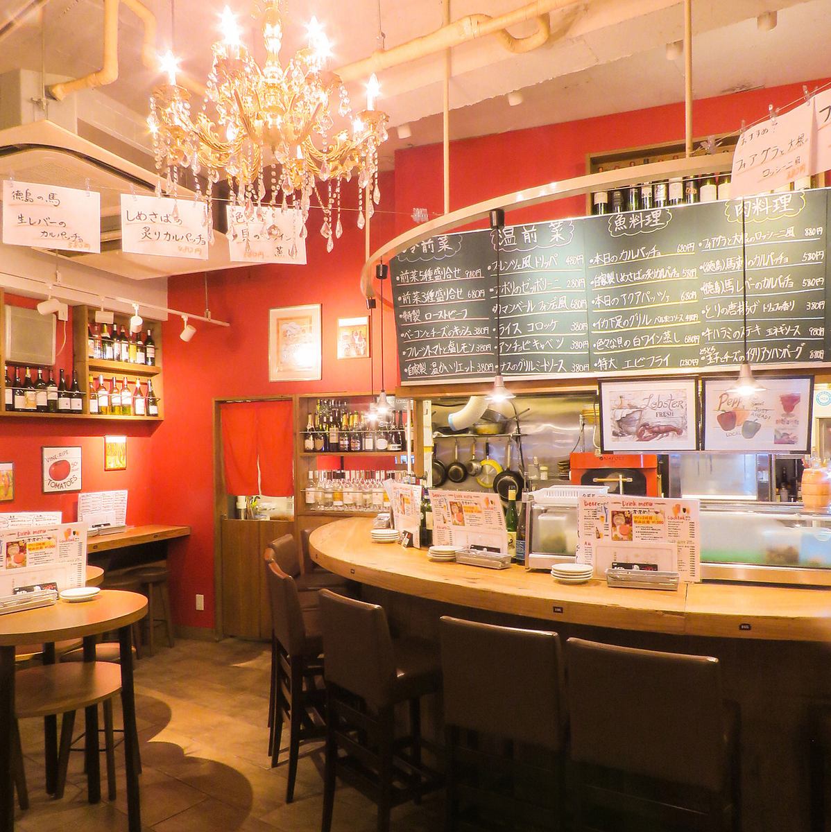 Stylish interior like a popular Italian restaurant ♪ Also for important anniversaries ◎
