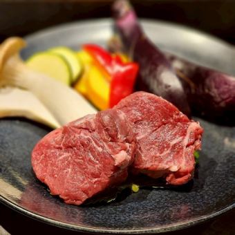 超お得グランドメニュー！水晶プレートで焼く香川県産牛ヒレ肉コース