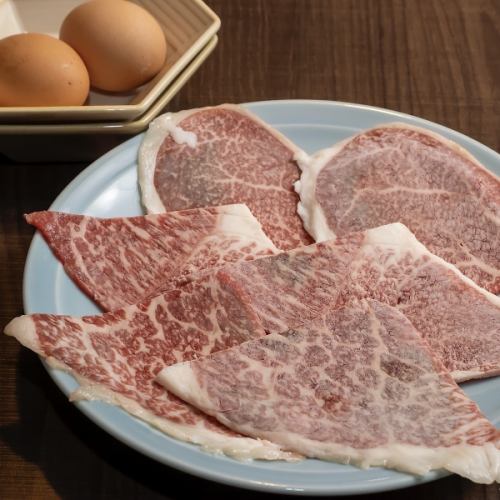 Wagyu beef thigh sukiyaki