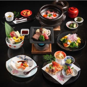 仅限午餐【银次郎怀石料理】软嫩牛舌、生鱼片3种、色彩缤纷的8寸等9道菜品6,900日元