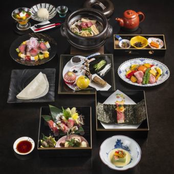 【KIKYO-】神户味筋和日本最高级的牛舌鸭等8道菜品⇒19,300日元≪也适合宴会≫