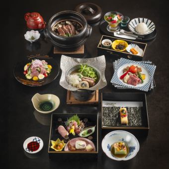 [KIKYO] 8 dishes including seared Kobe beef sirloin and beef tongue hotpot ⇒ 19,300 yen ≪Perfect for parties≫
