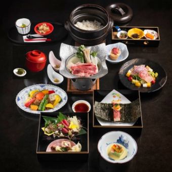 [New Year's Appreciation Plan] 9 dishes including seasonal tofu and Kobe beef sukiyaki ⇒ 10,000 yen ≪Perfect for parties≫
