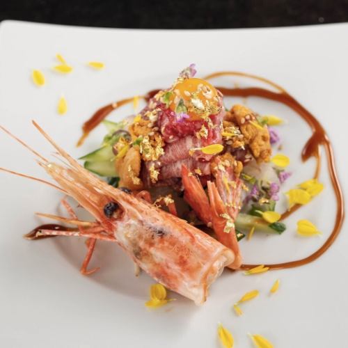 Japan's most luxurious horse sashimi and raw sea urchin yukke