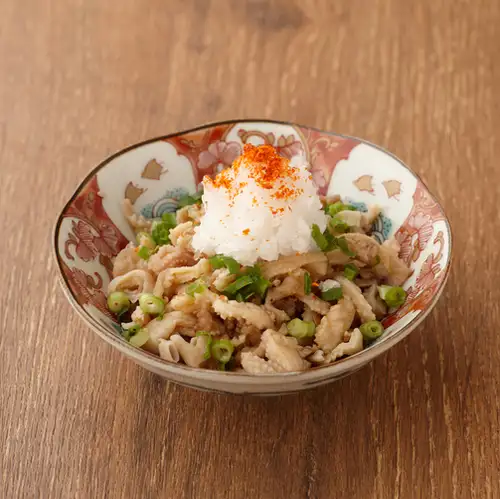 大山鸡皮配柚子醋