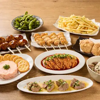 【10月20日起】Sumire烤鸡串套餐【共10道菜，含无限畅饮】，包含Sumire餐厅的热门菜品。
