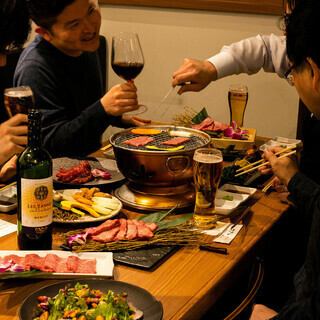 친구와의 말도 ◎「타쿠미 가을풍 코스」전 8품《2.5시간 음료 무제한》5,980엔(부가세 포함)