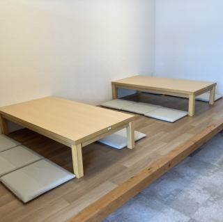 お座敷ございます。お靴をぬいでくつろぎたい方はこちらがおすすめ