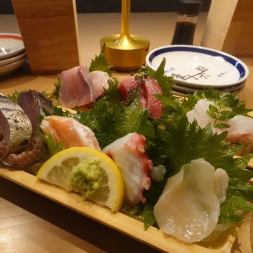 Assorted sashimi♪